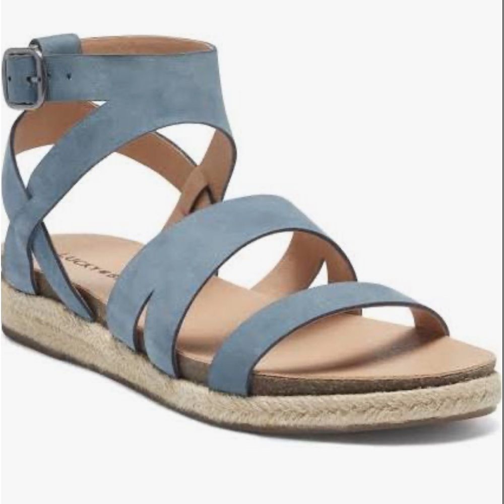 🆕LUCKY BRAND GLAINA ESPADRILLE WEDGE SANDAL (Sz 8)